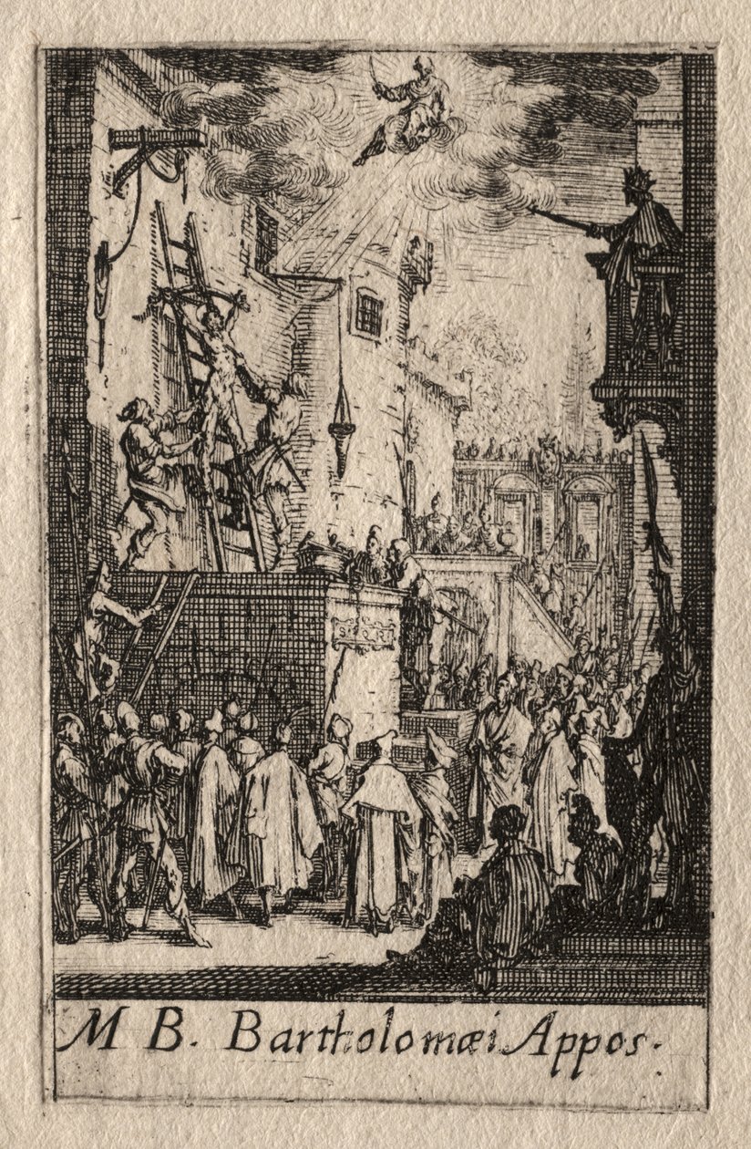 Il martirio degli apostoli: San Bartolomeo da Jacques Callot