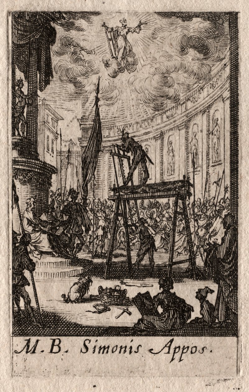 Il martirio degli apostoli: San Simone da Jacques Callot