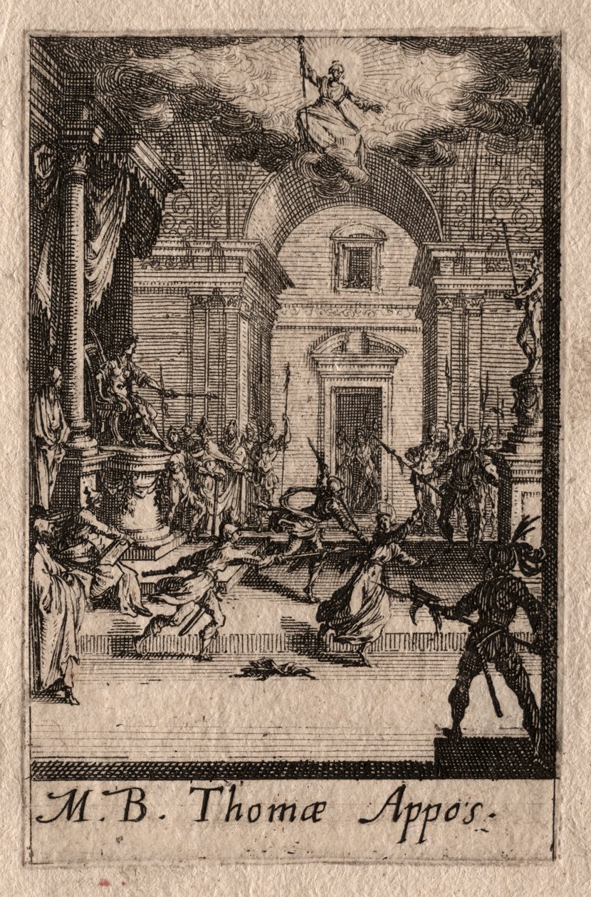 Il Martirio degli Apostoli: San Tommaso da Jacques Callot