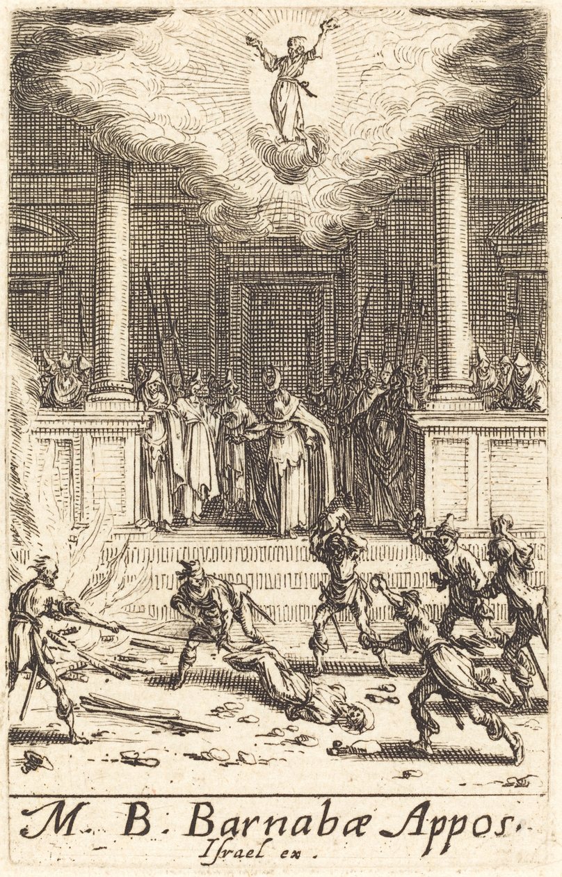 Il martirio di San Barnaba da Jacques Callot
