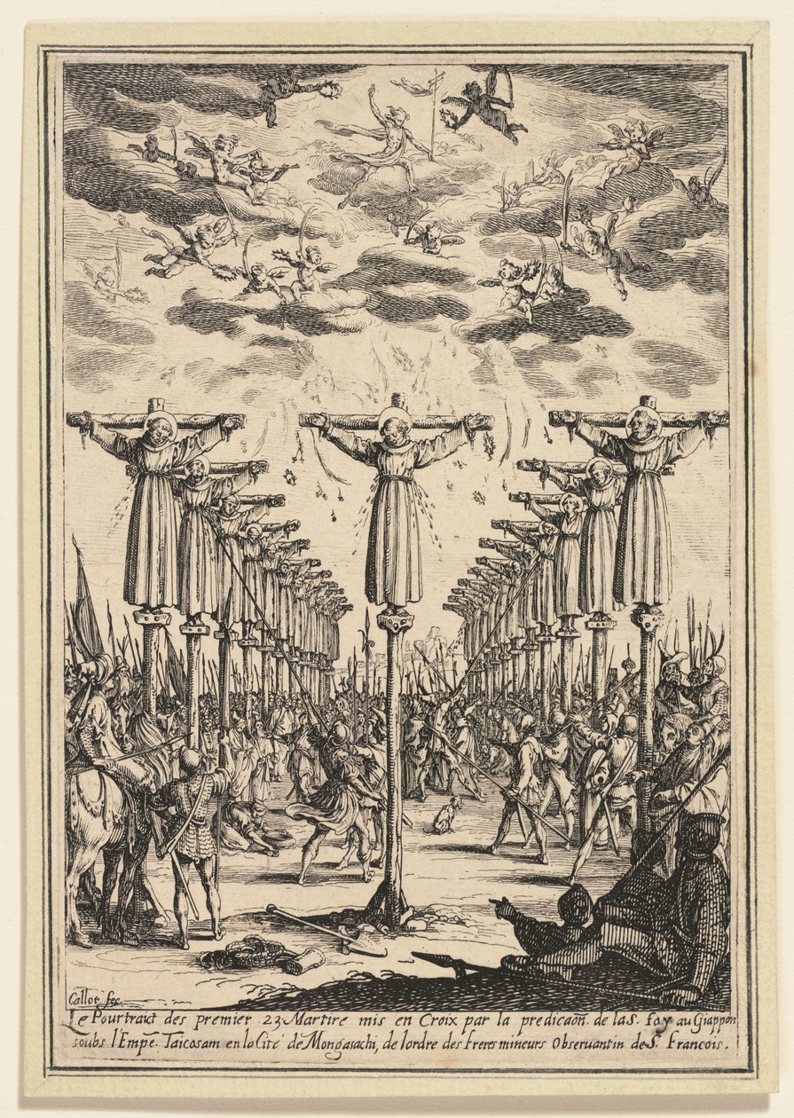 I martiri del Giappone da Jacques Callot