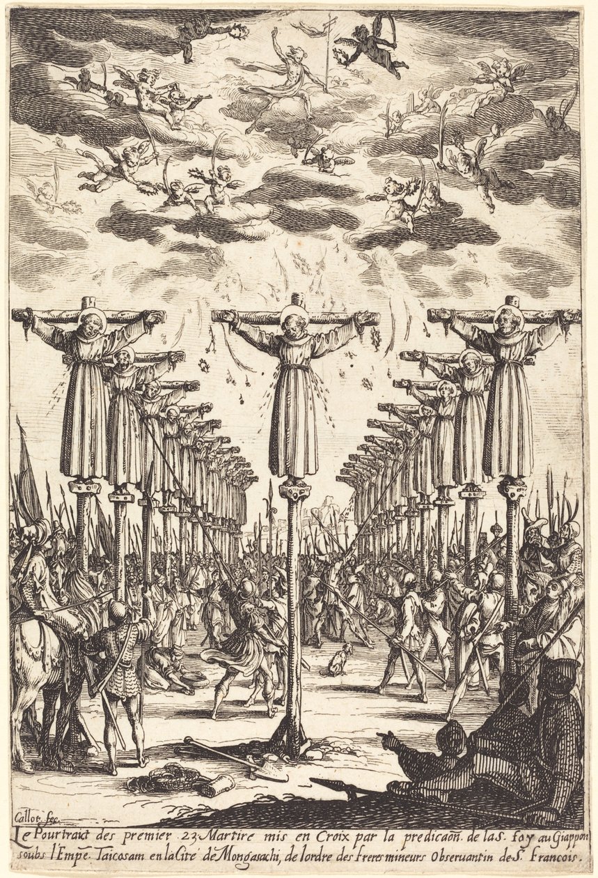 I Martiri del Giappone da Jacques Callot