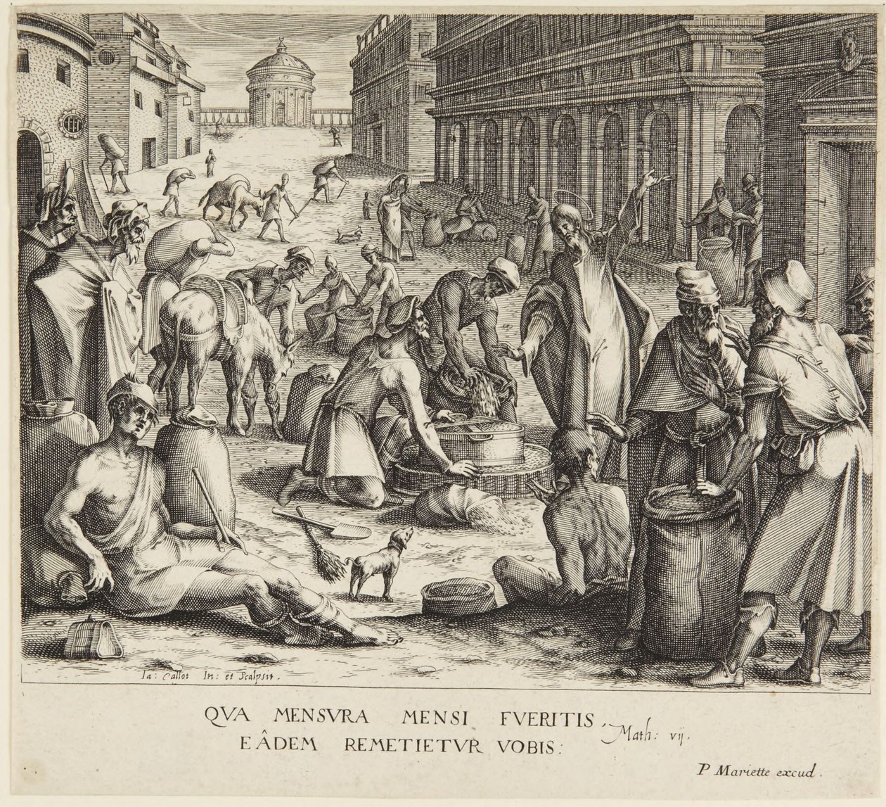 I misuratori di grano da Jacques Callot
