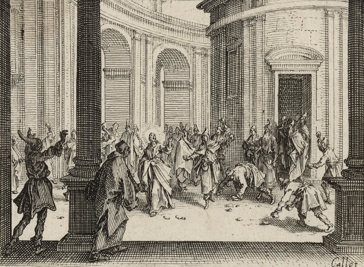 I mercanti cacciati dal tempio da Jacques Callot