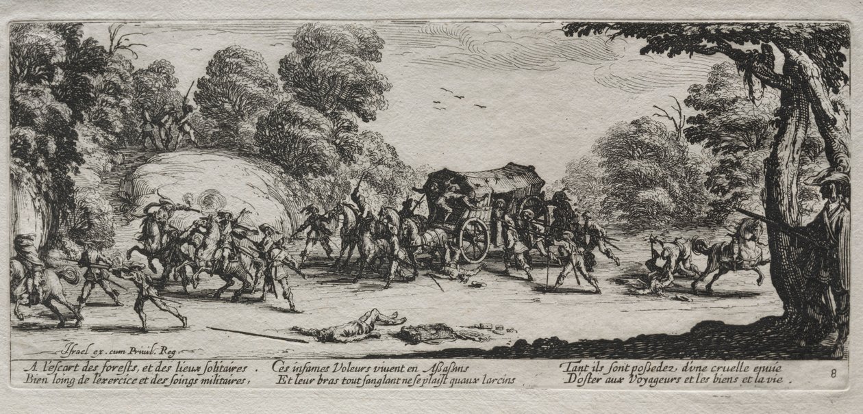 Le miserie della guerra: Rapina in autostrada da Jacques Callot
