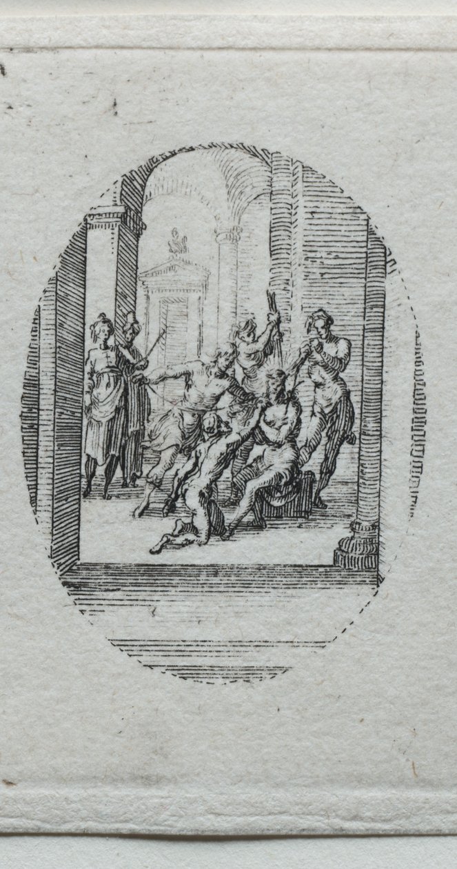 I misteri della Passione: Cristo incoronato di spine da Jacques Callot