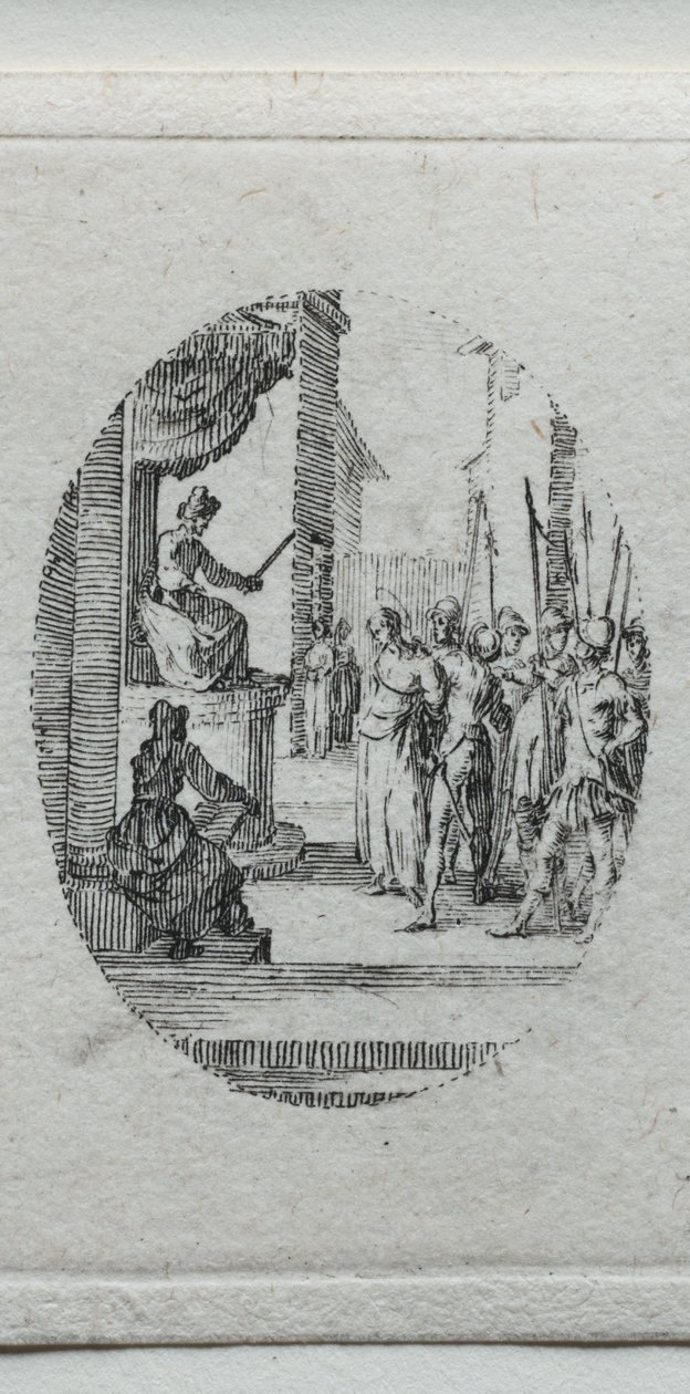 I misteri della Passione: Cristo davanti a Pilato da Jacques Callot