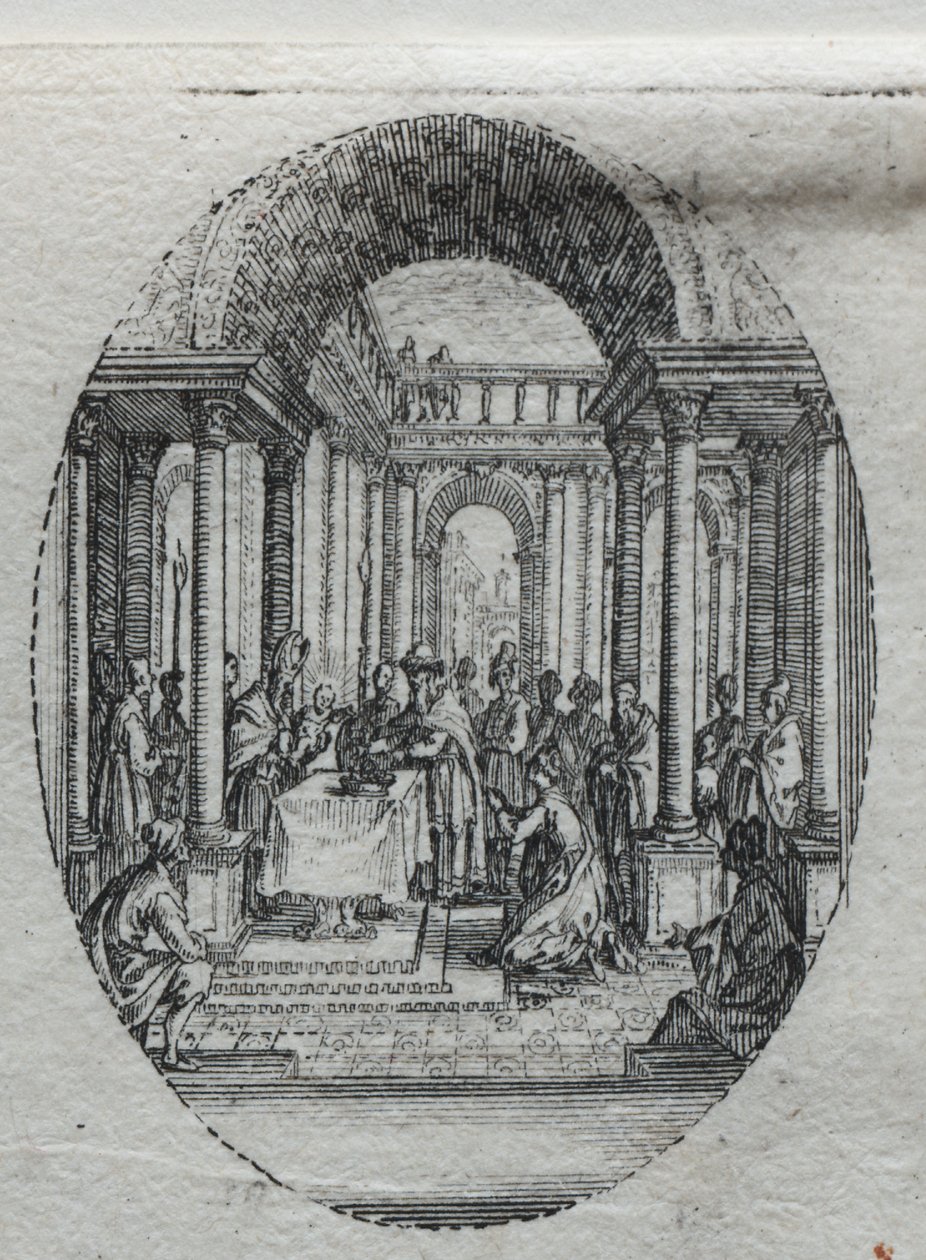 I misteri della Passione: La presentazione al Tempio da Jacques Callot
