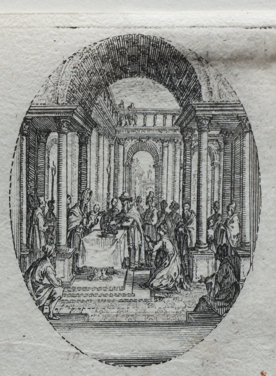I Misteri della Passione: La Presentazione al Tempio da Jacques Callot