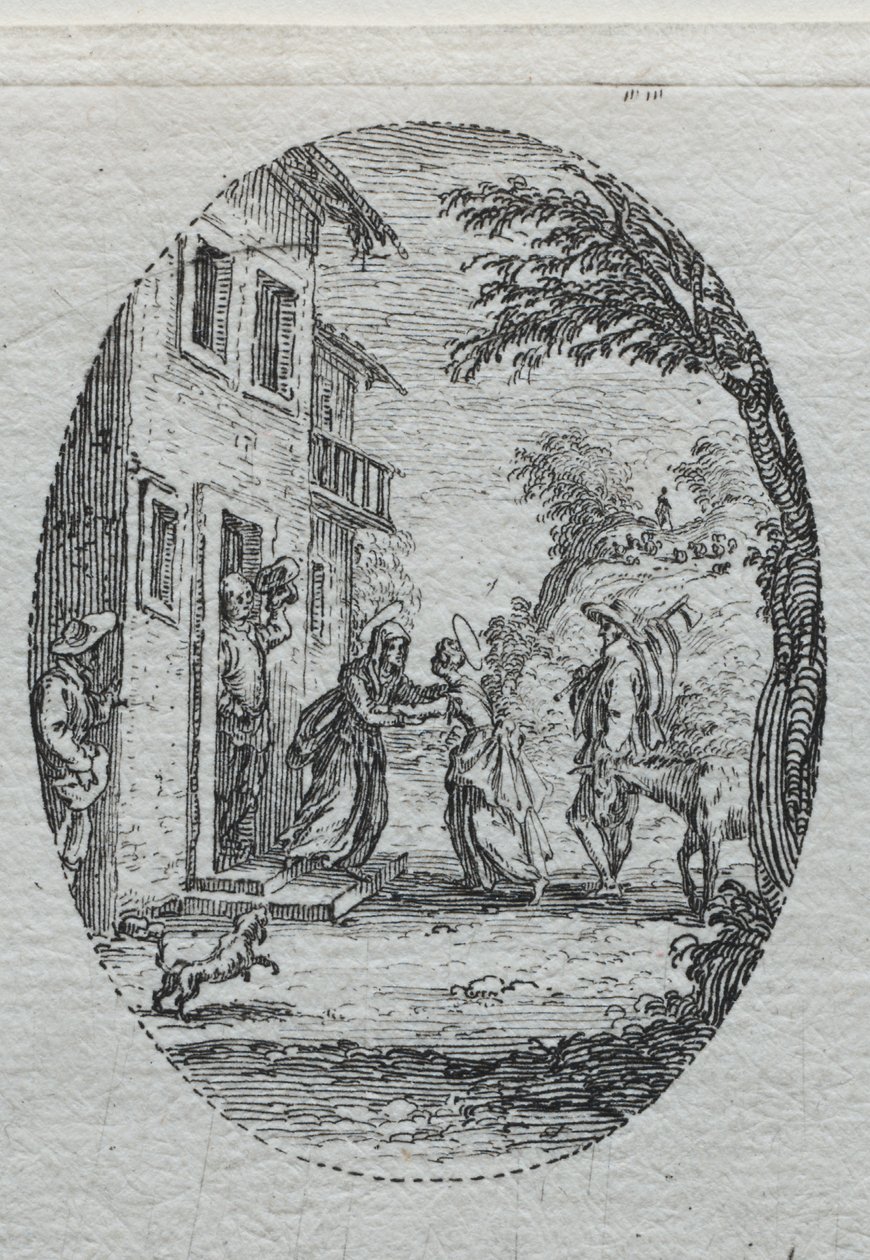 I Misteri della Passione: La Visitazione da Jacques Callot
