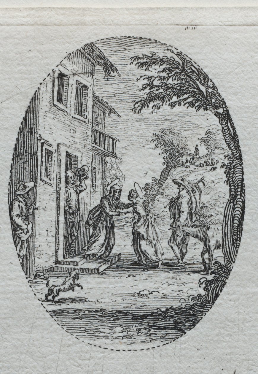 I misteri della Passione: La Visitazione da Jacques Callot