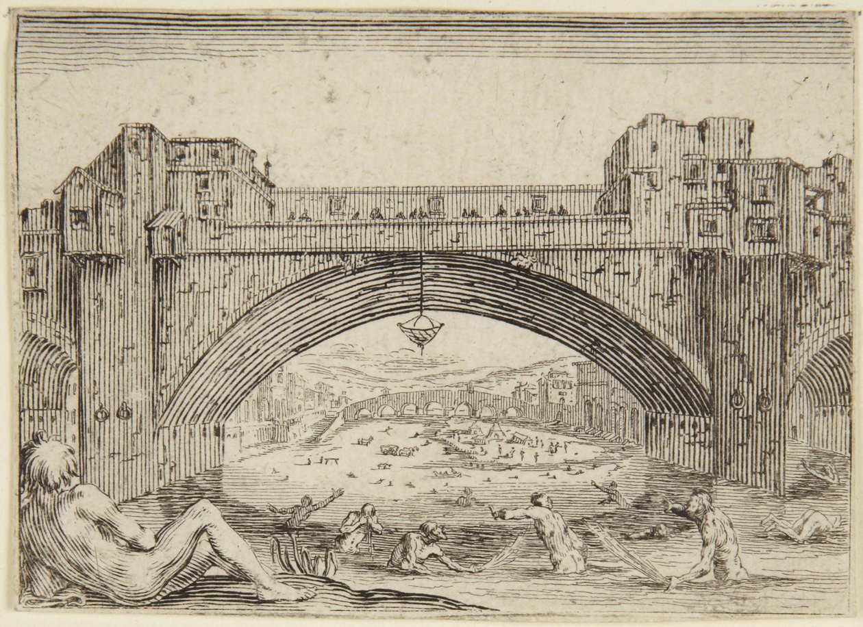 Il Ponte Vecchio, Firenze da Jacques Callot