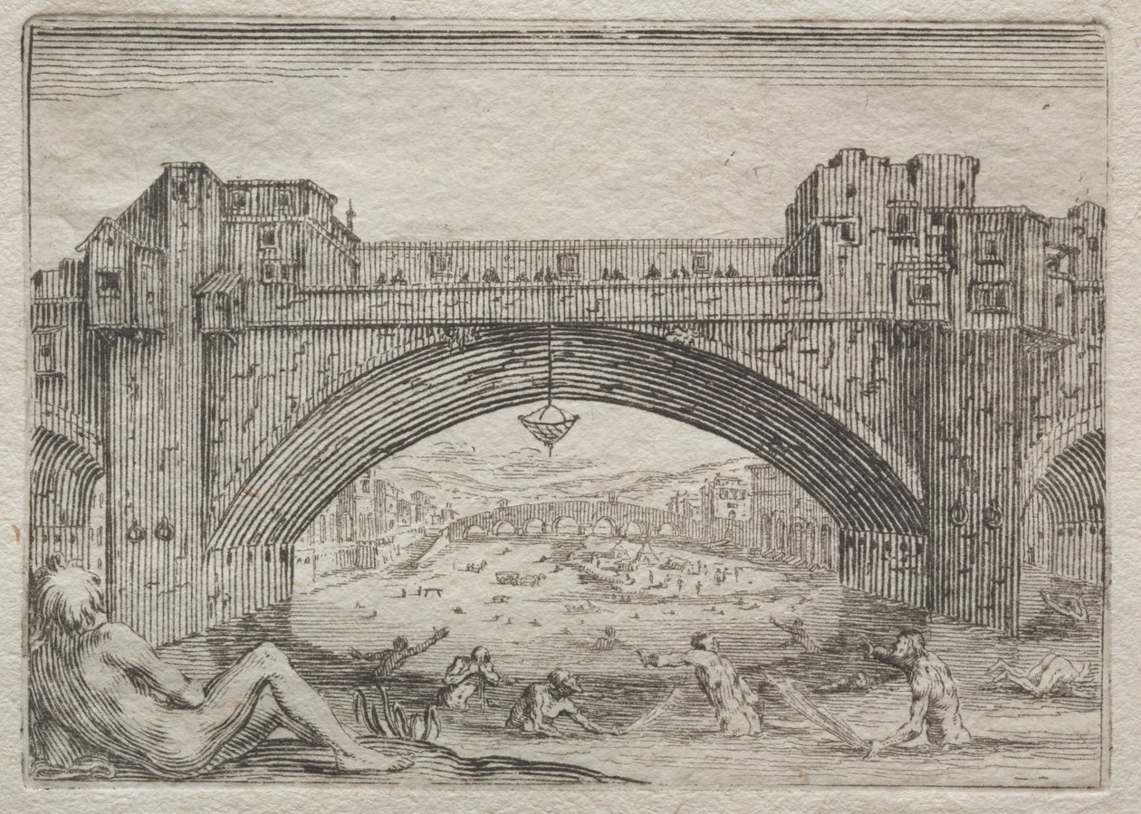 Il Ponte Vecchio, Firenze da Jacques Callot