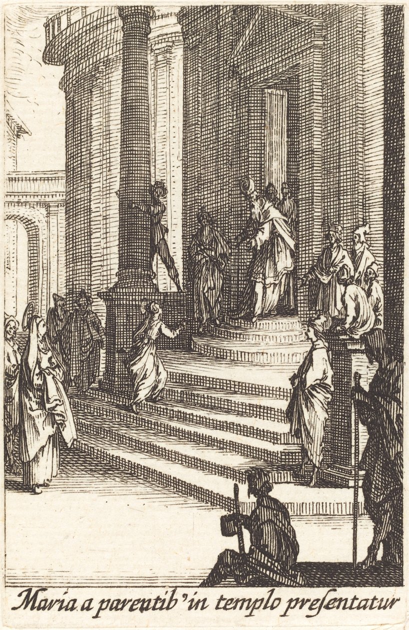 La presentazione della Vergine da Jacques Callot