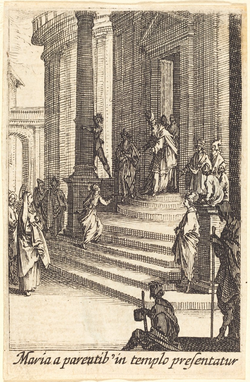 La presentazione della Vergine da Jacques Callot