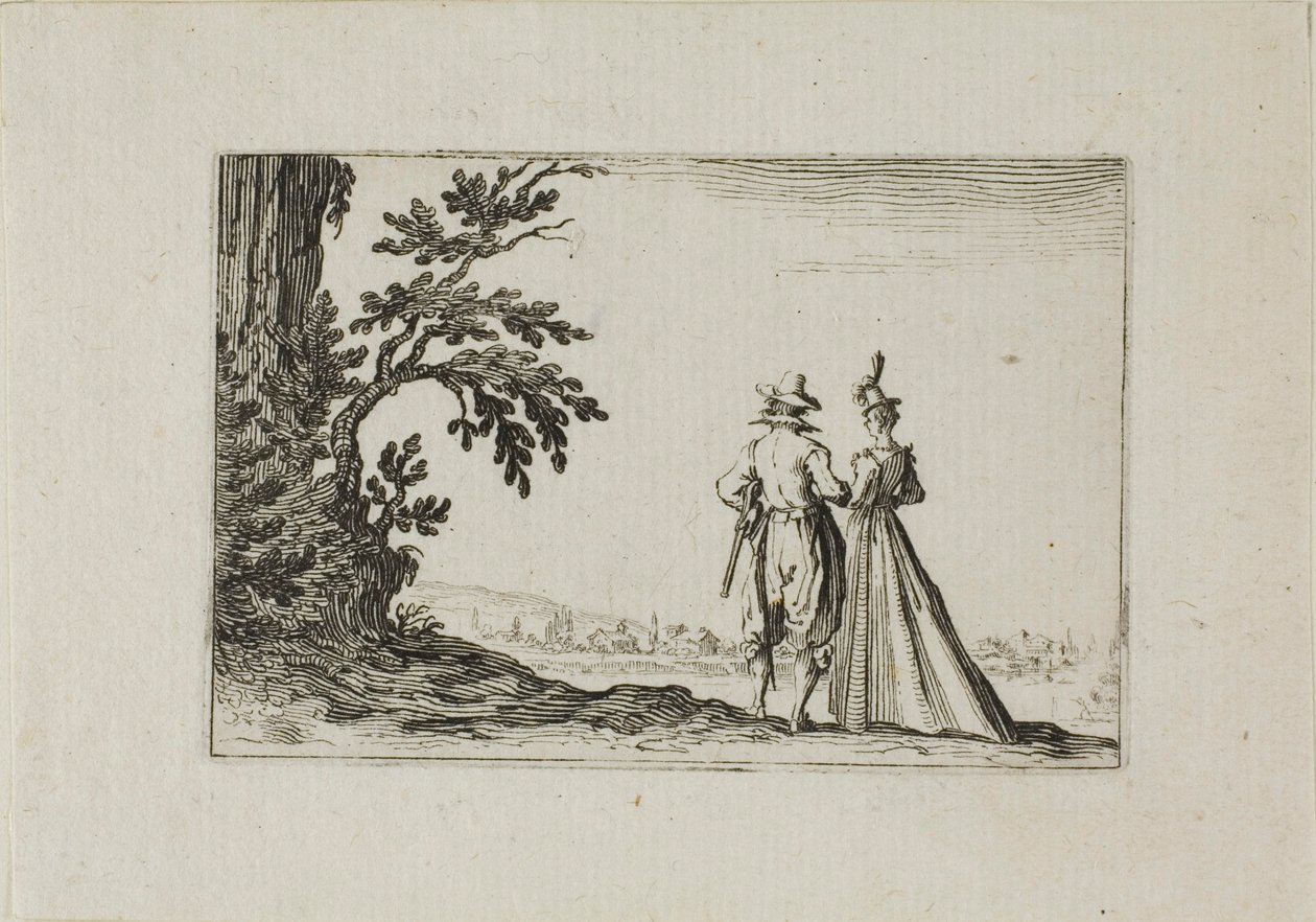 La passeggiata, dai Capricci da Jacques Callot