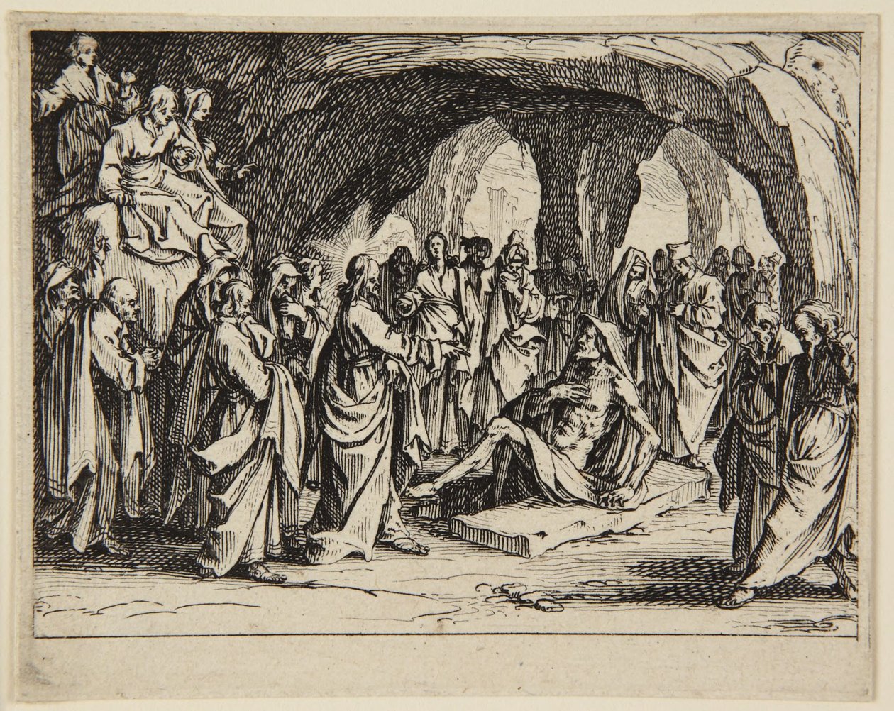 La resurrezione di Lazzaro da Jacques Callot