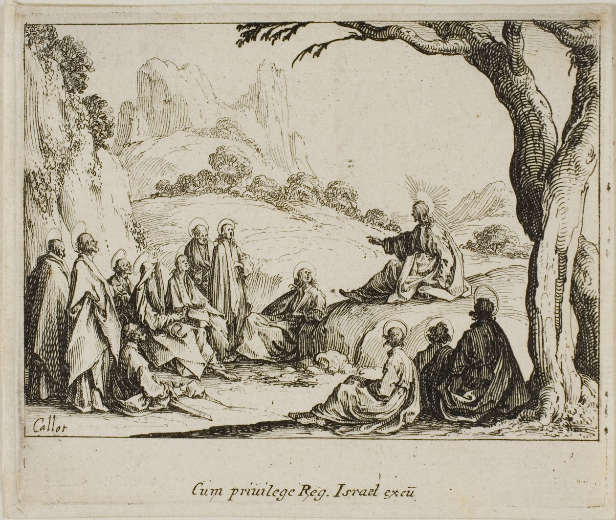 Il Discorso della Montagna, dal Nuovo Testamento da Jacques Callot