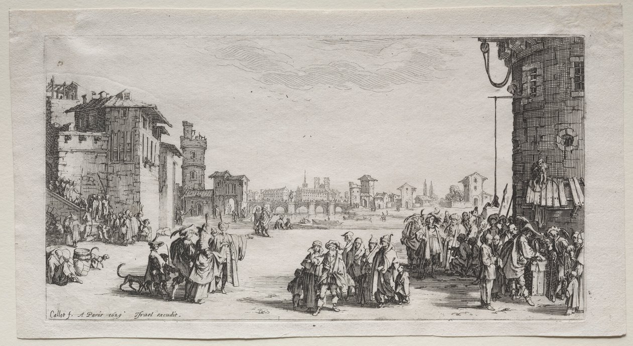 Il mercato degli schiavi, 1629 da Jacques Callot