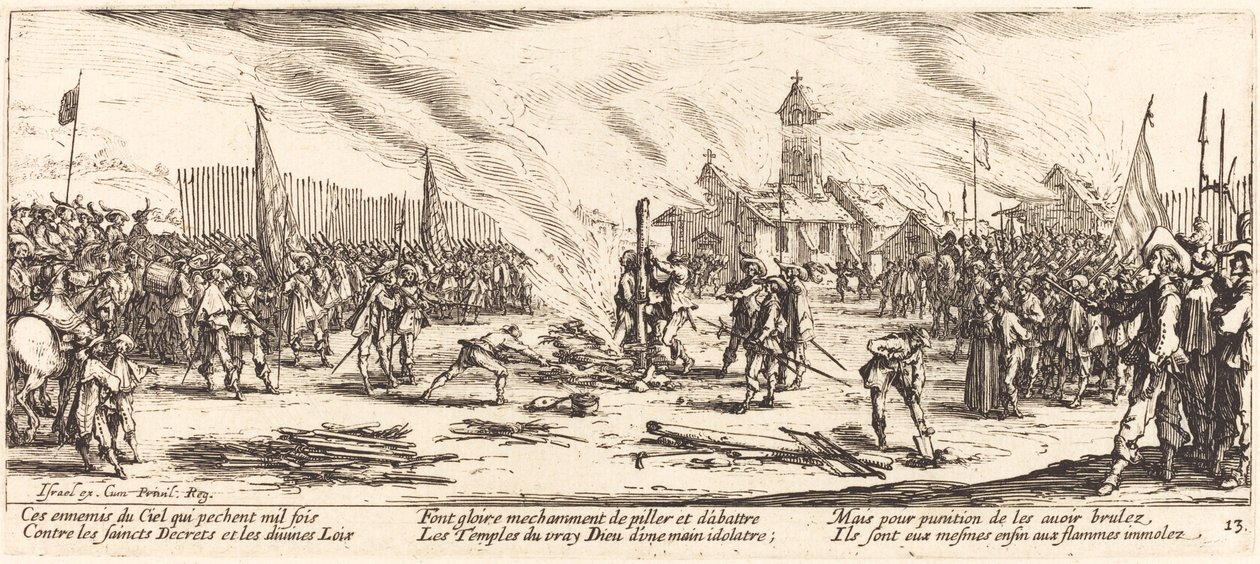 Il rogo da Jacques Callot