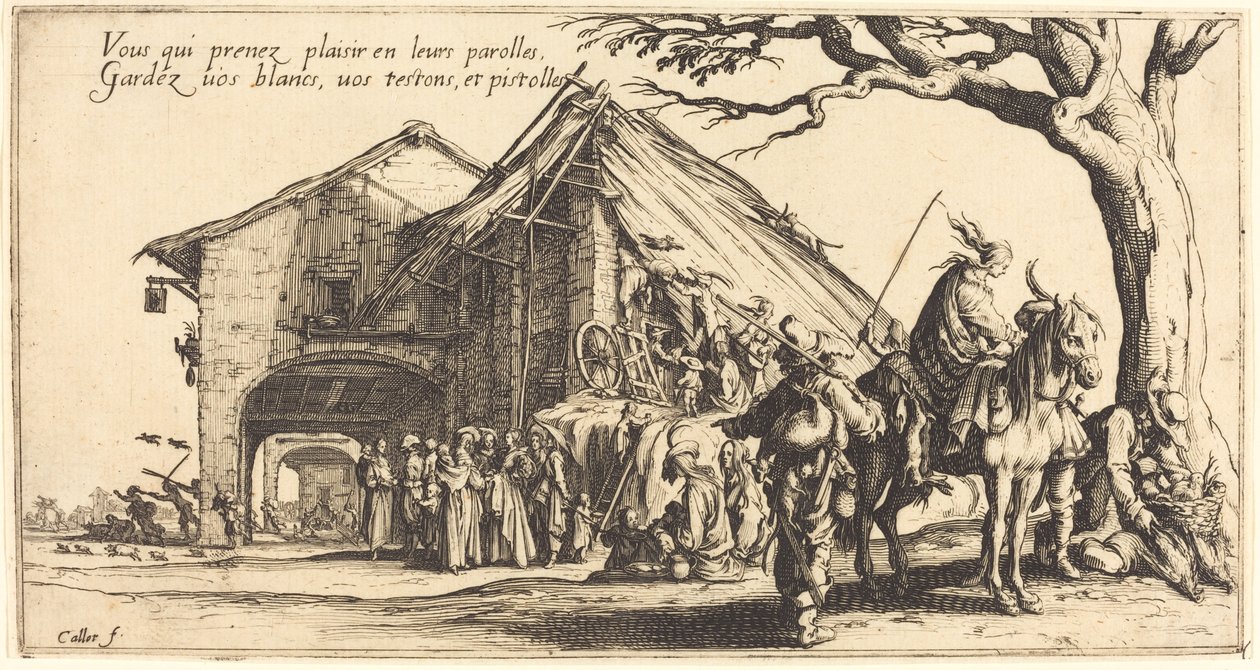 Il luogo di sosta da Jacques Callot