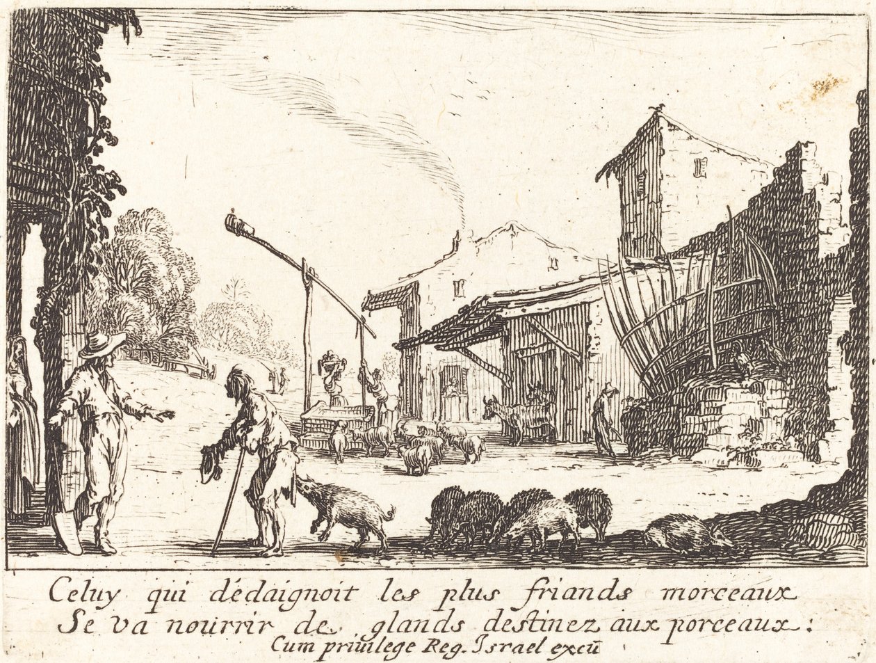Il Guardiano di Maiali da Jacques Callot