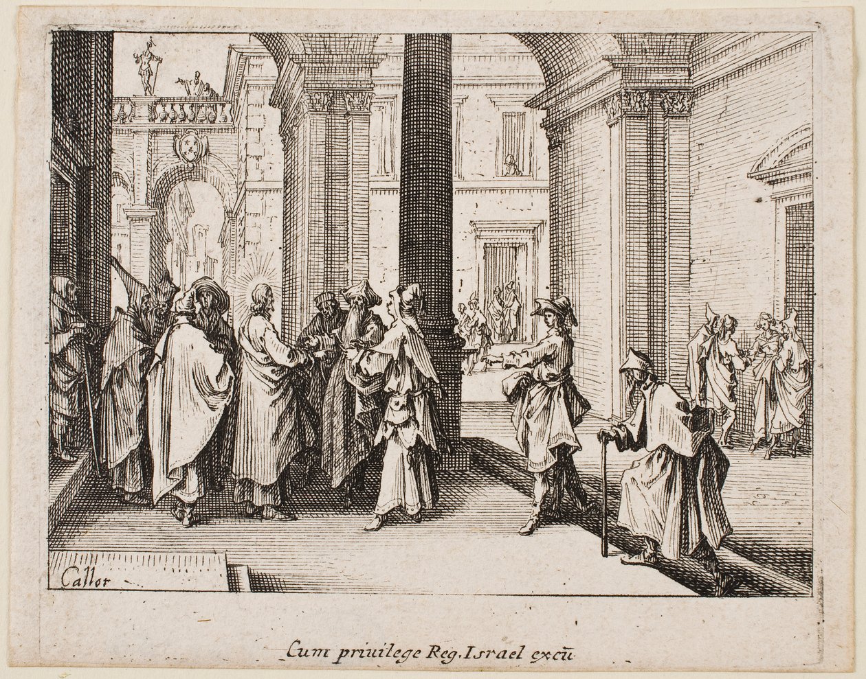 "The Tribute Money", dalla serie “Il Nuovo Testamento” da Jacques Callot