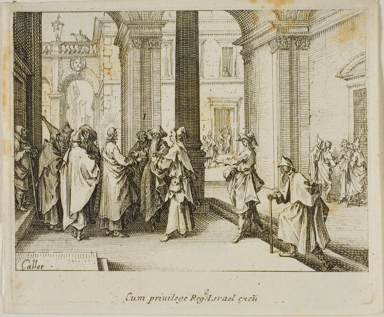 Il tributo a Cesare, dal Nuovo Testamento da Jacques Callot