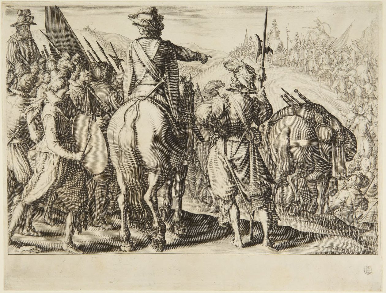 Le truppe in marcia da Jacques Callot