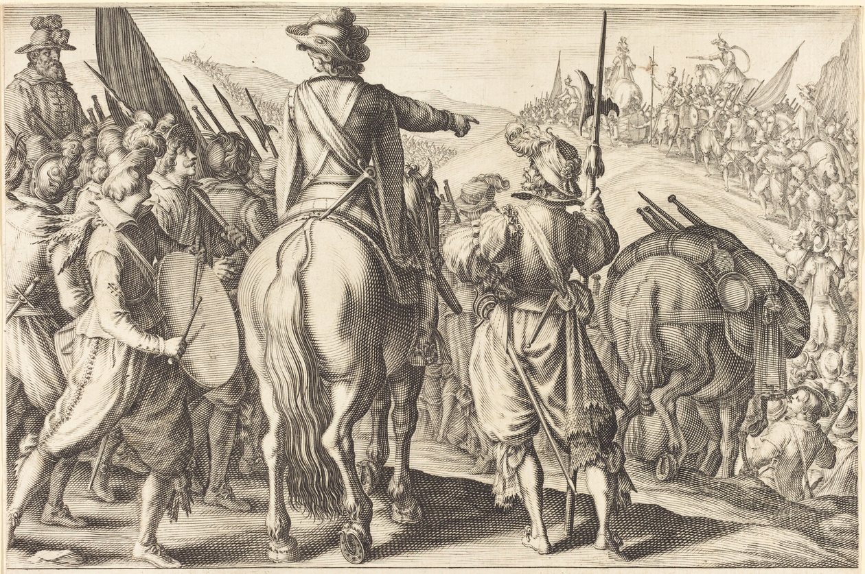 Le truppe in marcia da Jacques Callot