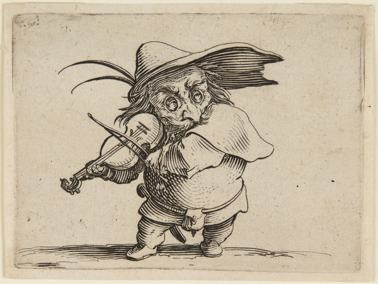 Il violinista da Jacques Callot