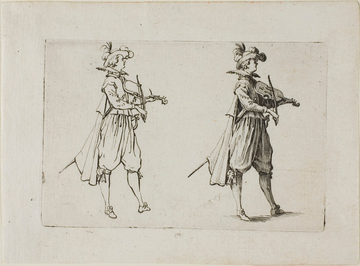 Il violinista, dai Capricci da Jacques Callot