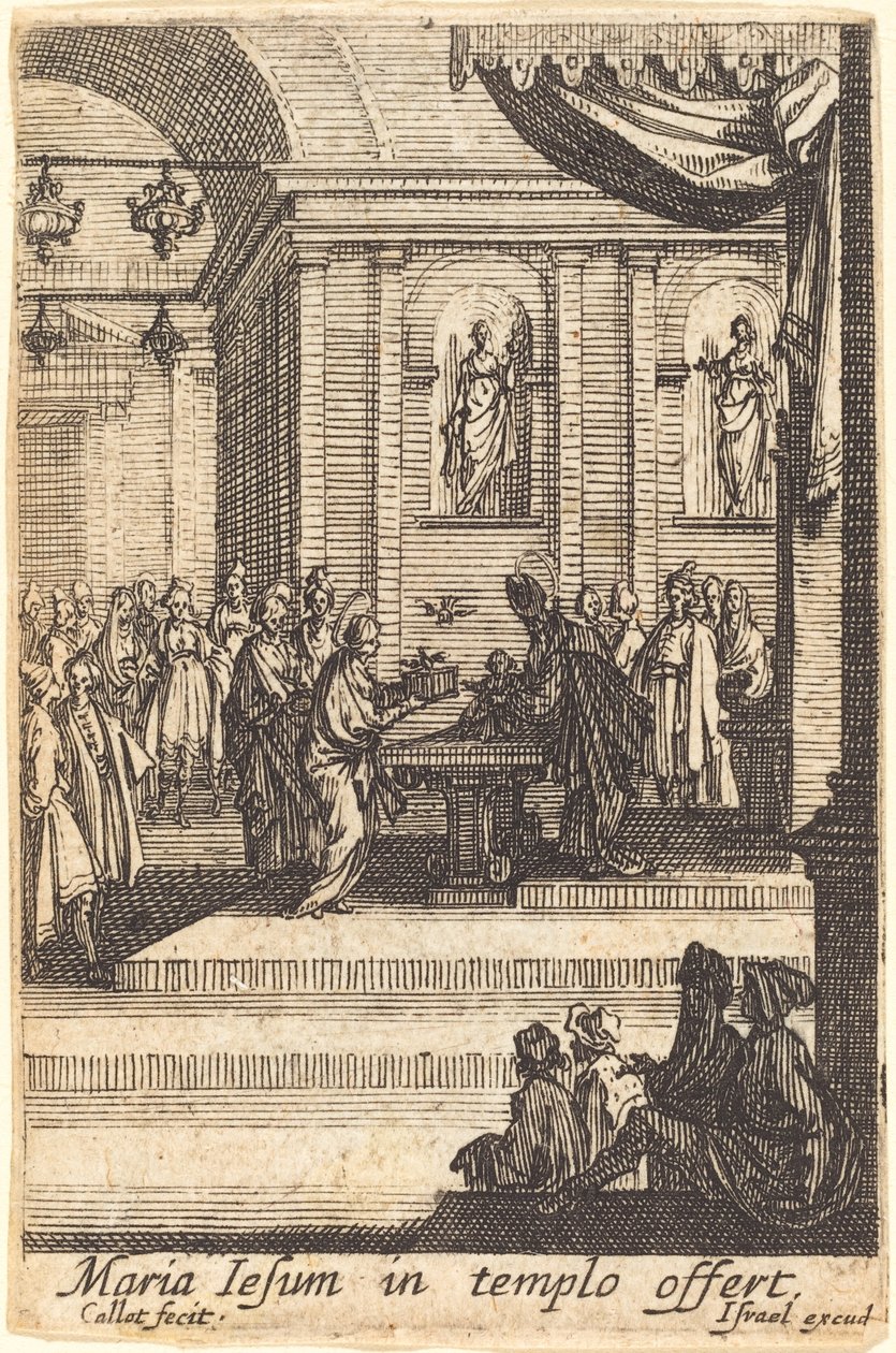 La Vergine presenta Gesù al Tempio da Jacques Callot