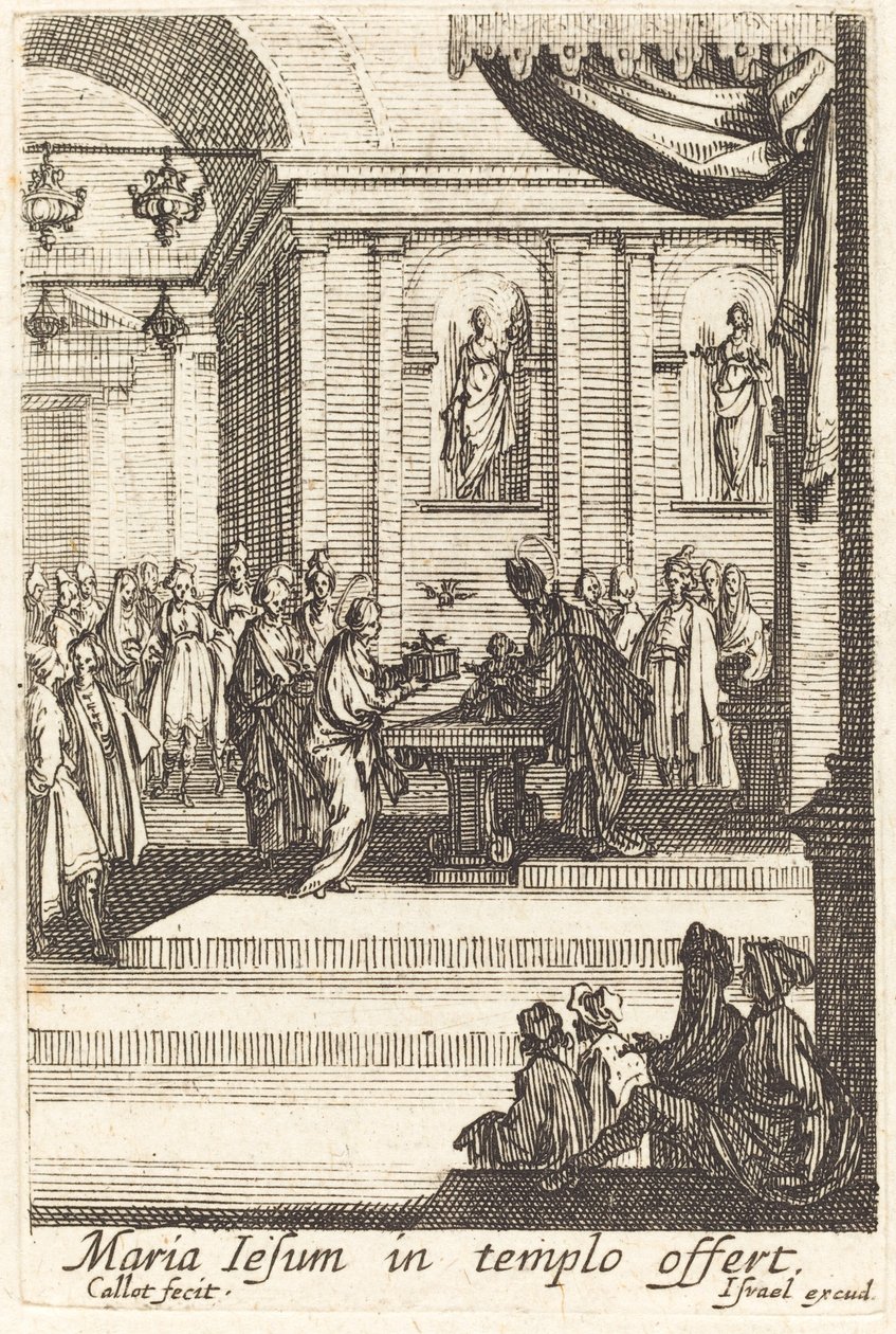La Vergine presenta Gesù al Tempio da Jacques Callot