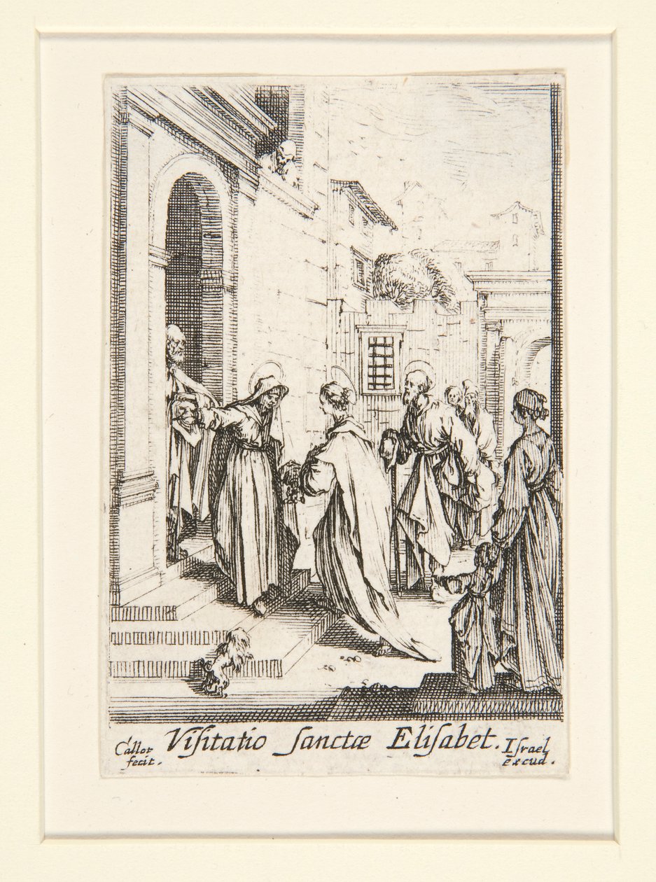 La Visitazione, n. 6, dalla Vita della Vergine da Jacques Callot