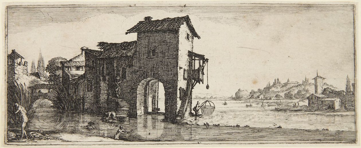 Il mulino ad acqua da Jacques Callot