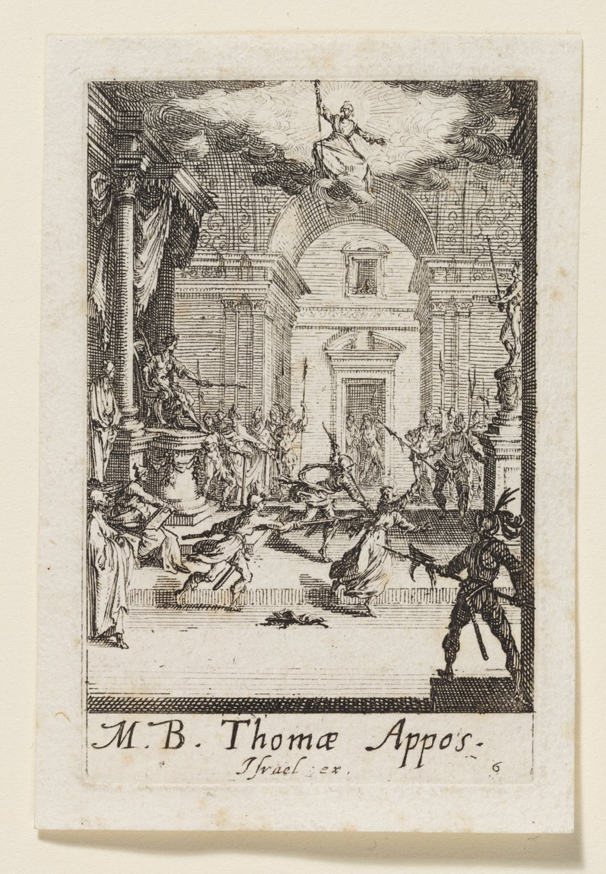 Tommaso apostolo (Thomas Appos.) da Jacques Callot