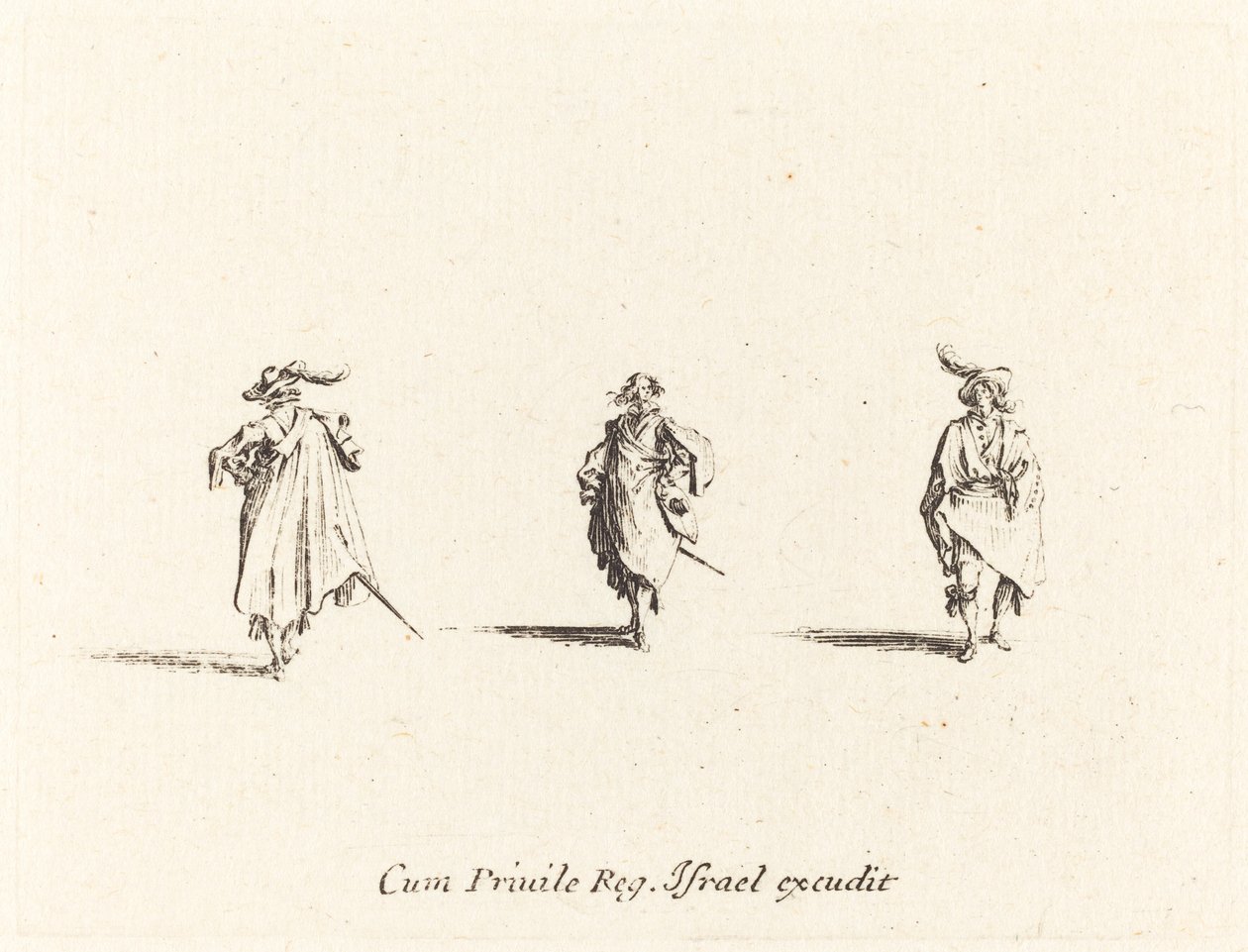 Tre gentiluomini da Jacques Callot