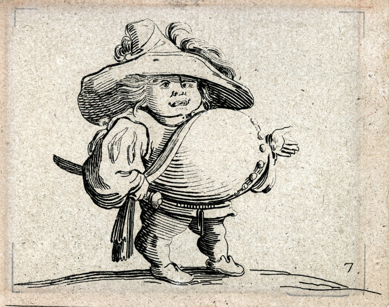 Varie Figure Gobbi ... (incisione) da Jacques Callot