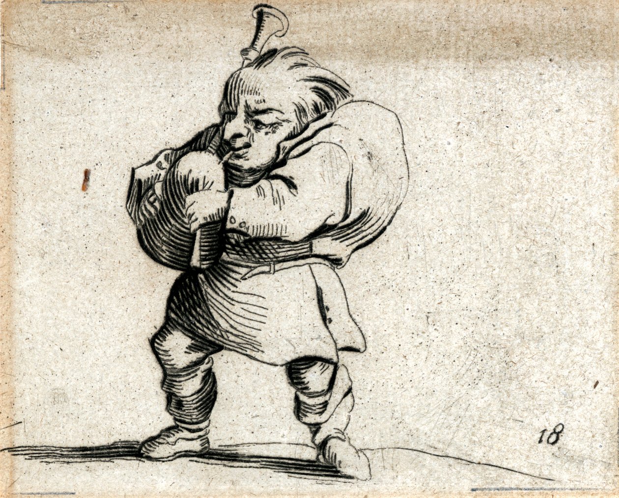 Varie Figure Gobbi ... (incisione) da Jacques Callot