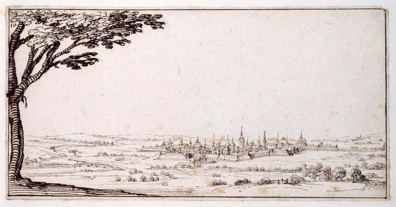 Veduta di Nancy da Jacques Callot