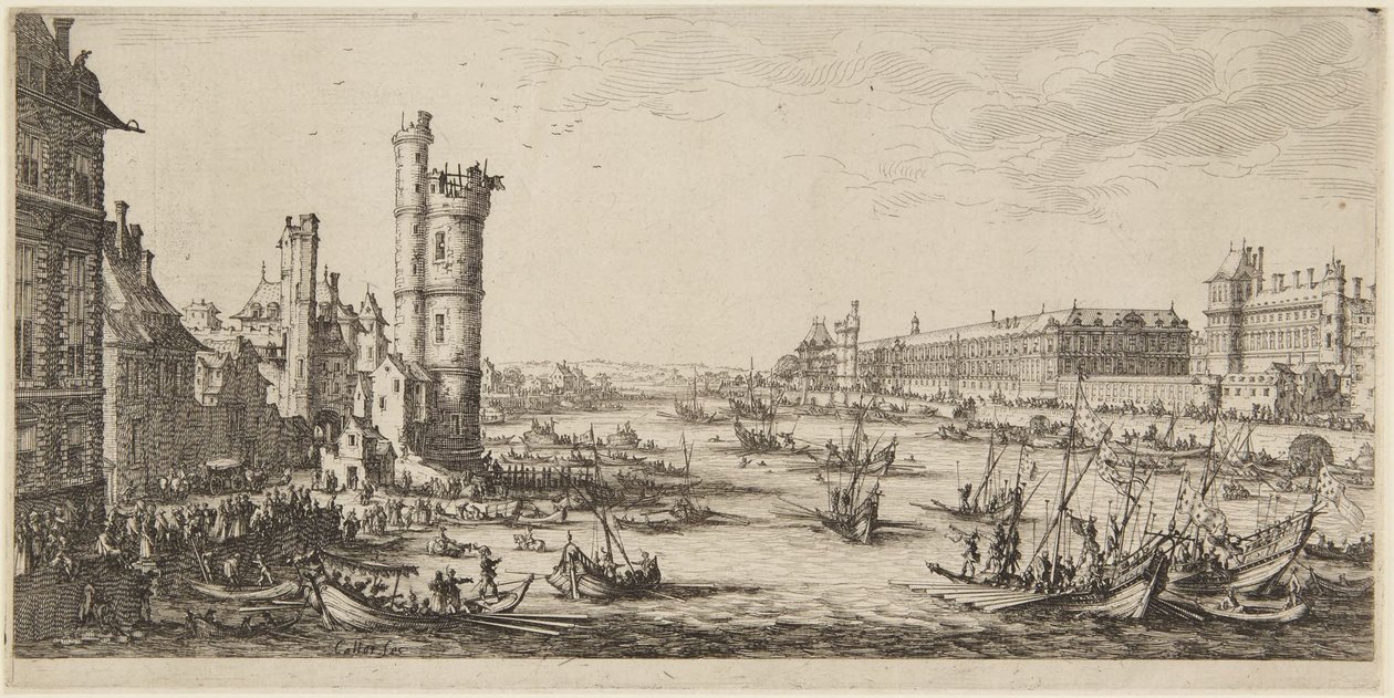 Vista del Louvre da Jacques Callot