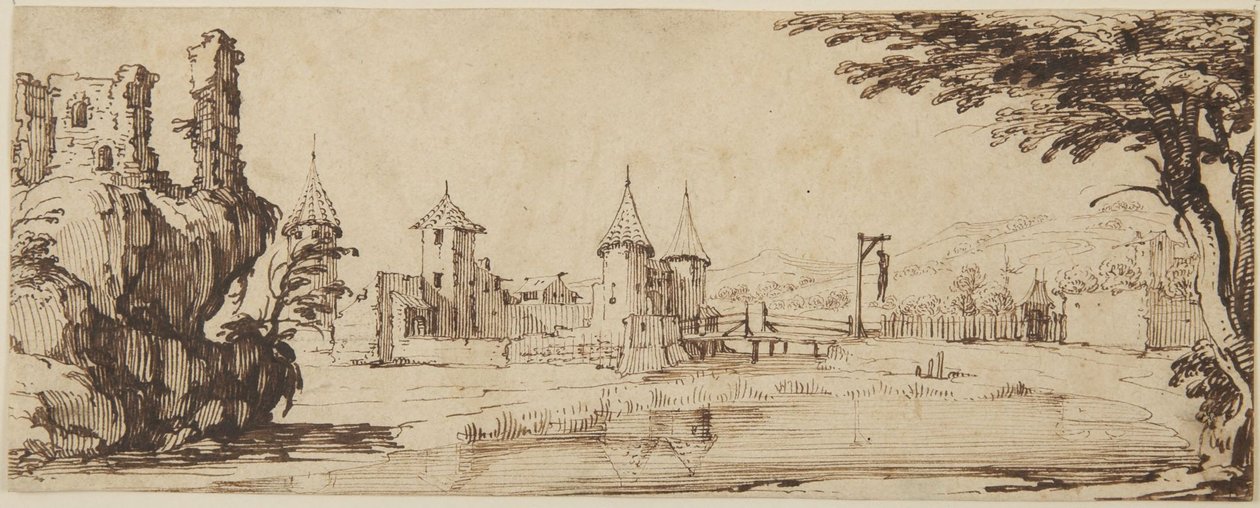 Vista del castello da Jacques Callot