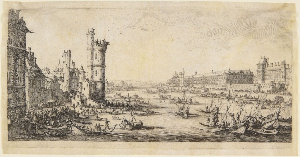 Vista del Louvre da Jacques Callot