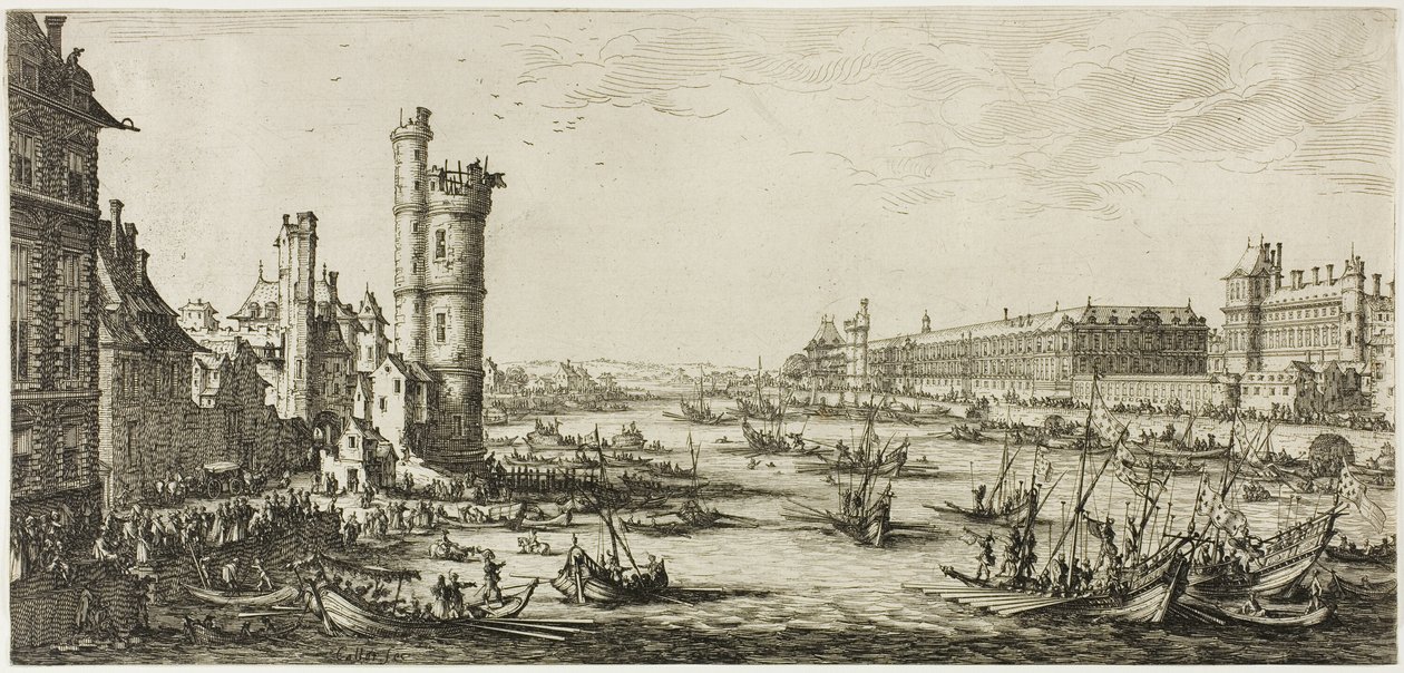 Vista del Louvre da Jacques Callot
