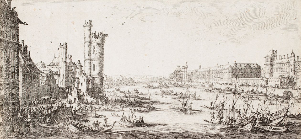 Vista del Louvre da Jacques Callot