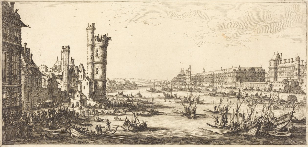 Veduta del Louvre da Jacques Callot