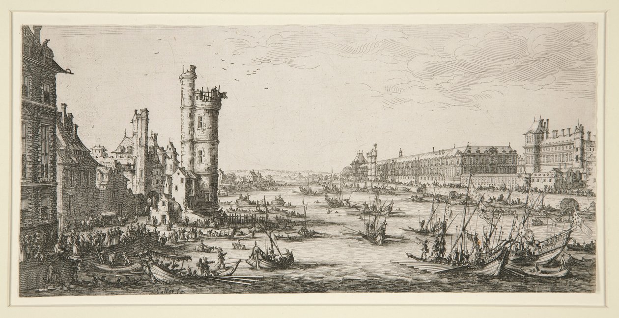 Veduta del Louvre da Jacques Callot