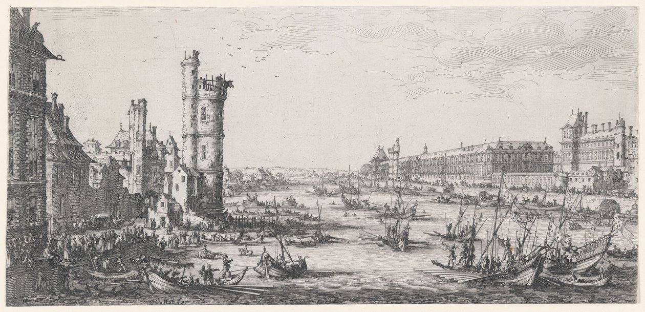 Vista del Louvre da Jacques Callot