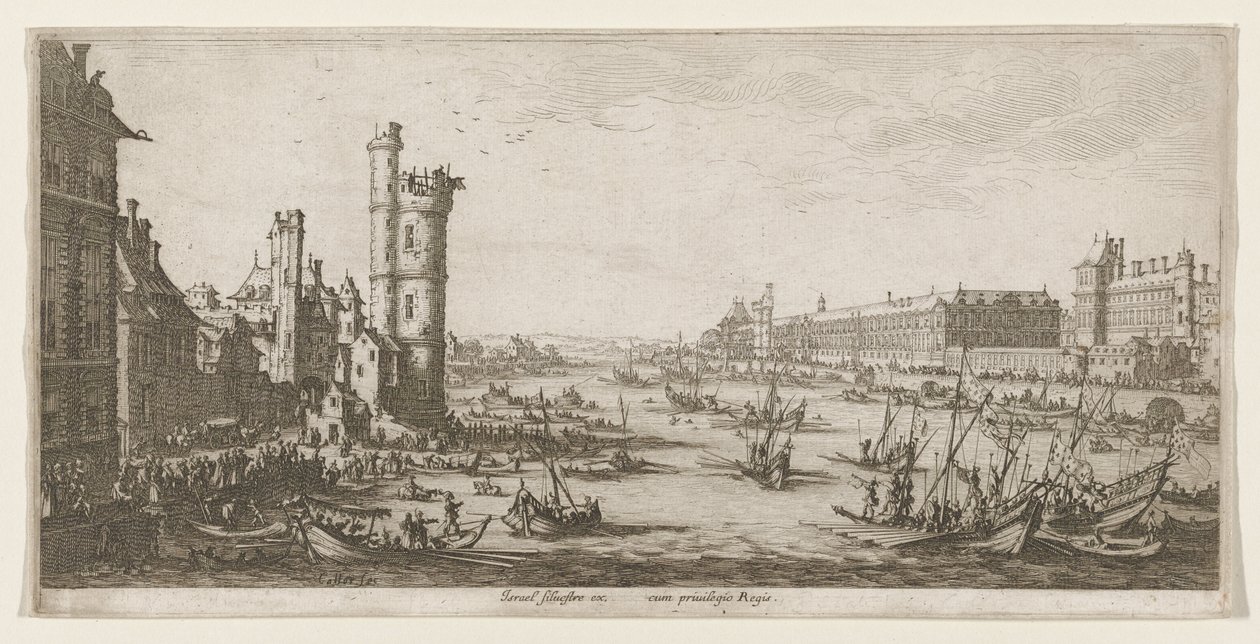 Veduta del Louvre da Jacques Callot